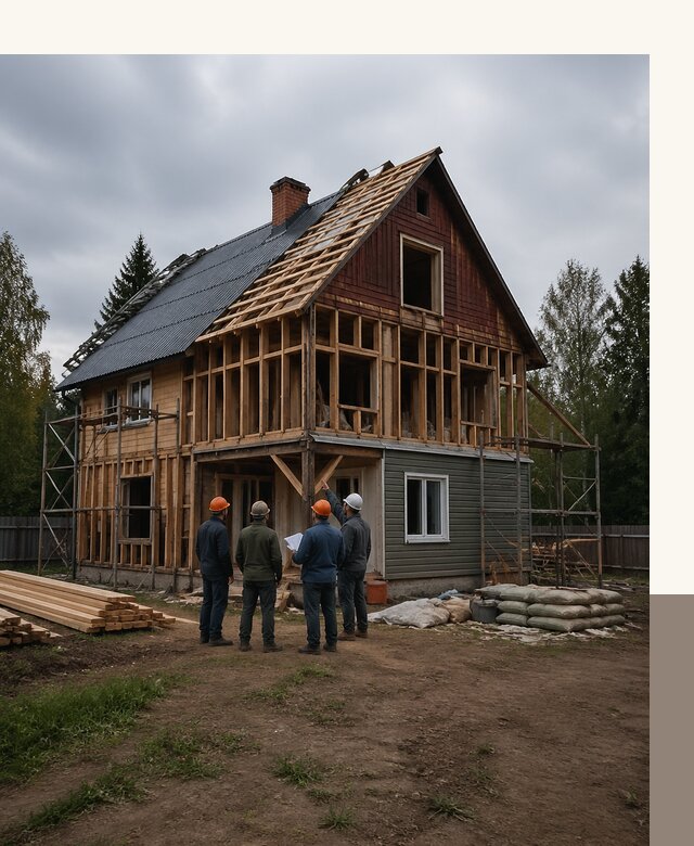 Реконструкция дачного дома в Ногинске под ключ с проектом