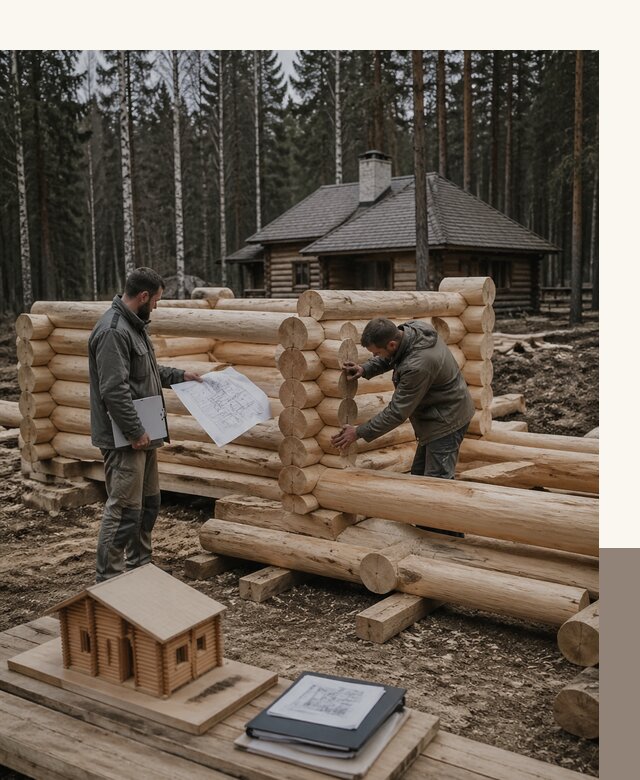 Проектирование и строительство домов из бревна в Ногинске